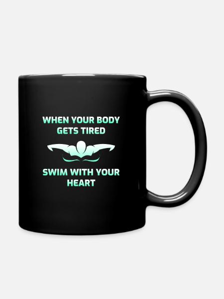 Cadeau de nageur de natation - Mug uni - noir