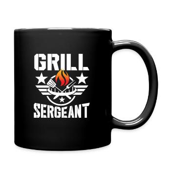 Grill sergeant - Full Colour Mug - black - Right