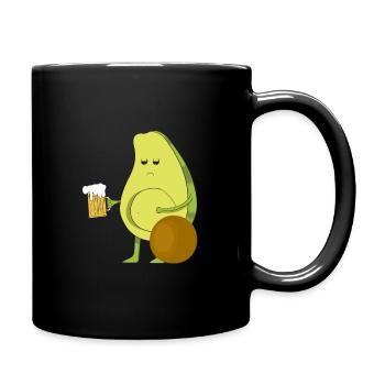 Avocado - Tasse einfarbig - Schwarz - Rechts