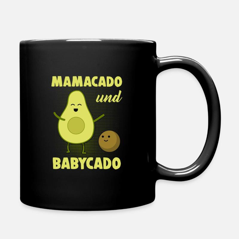 Avocado - Tasse einfarbig - Schwarz