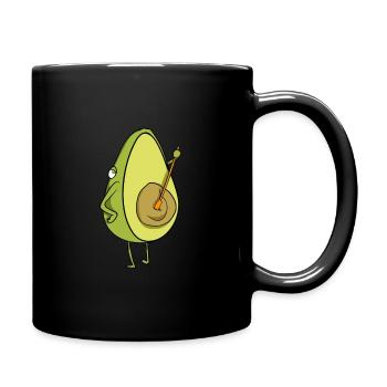 Avocado - Tasse einfarbig - Schwarz - Rechts