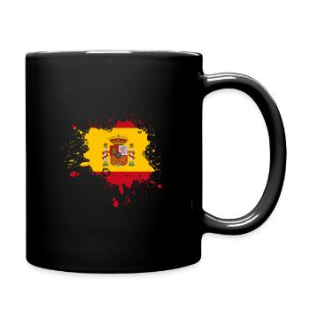 Spanien - Tasse einfarbig - Schwarz - Rechts