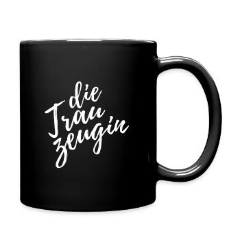Trauzeugin Junggesellinnenabschied - Tasse einfarbig - Schwarz - Rechts
