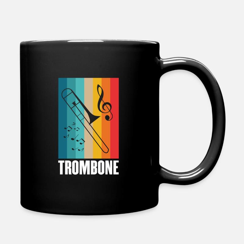 Posaune - Tasse einfarbig - Schwarz