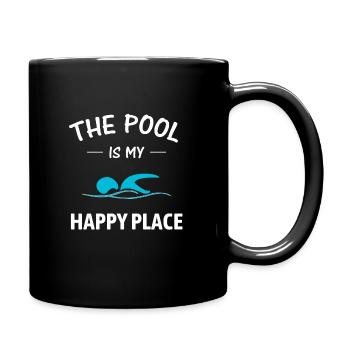 Schwimmen Schwimmen Schwimmer Geschenk - Tasse einfarbig - Schwarz - Rechts
