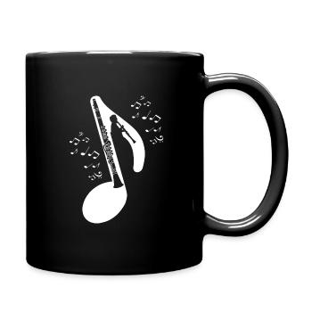 clarinet - Full Colour Mug - black - Right