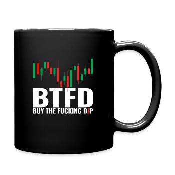 BTFD achète le putain de trading des investisseurs - Mug uni - noir - Droite