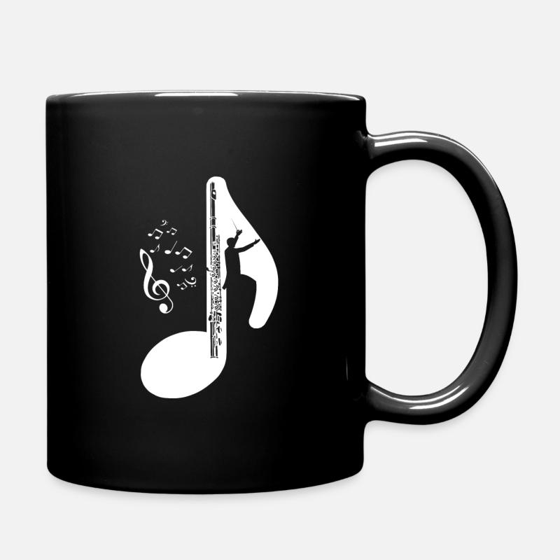 Flûte - Mug uni - noir