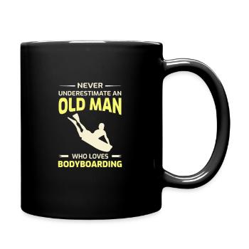 Bodyboarding Grandpa Bodyboarder Cadeau de fête des pères - Mug uni - noir - Droite