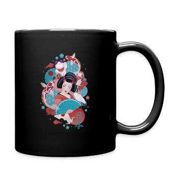 Japan - Tasse einfarbig - Schwarz - Rechts