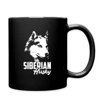Husky - Full Colour Mug - black - Right
