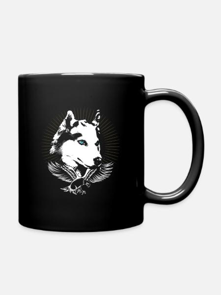 Husky - Tasse einfarbig - Schwarz