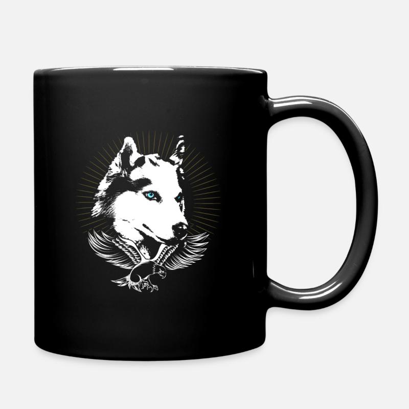 Husky - Tasse einfarbig - Schwarz