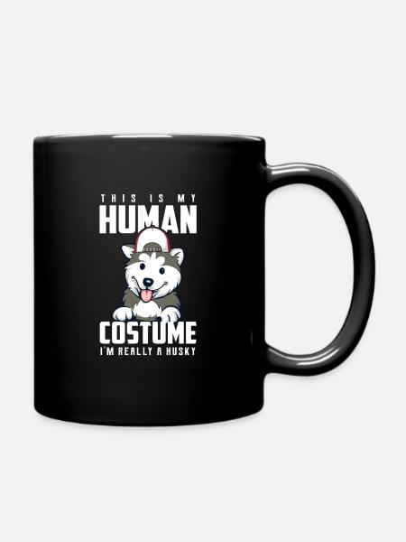 Husky - Full Colour Mug - black