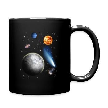 Universum - Tasse einfarbig - Schwarz - Rechts