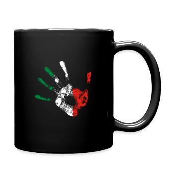 Italy - Full Colour Mug - black - Right