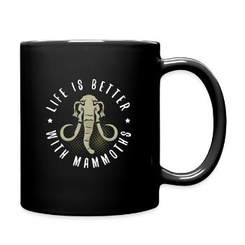 Mammut - Tasse einfarbig - Schwarz - Rechts