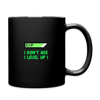 Ich altere nicht - ich steige auf - Tasse einfarbig - Schwarz - Rechts
