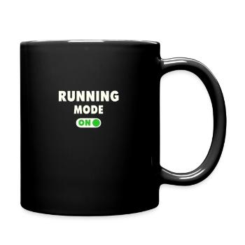 Funny Running Runner Gift - Full Colour Mug - black - Right