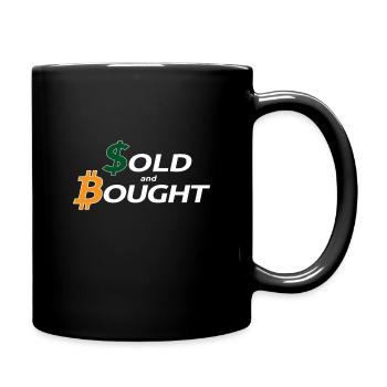 Bitcoin acheté avec la monnaie fiatmoney - Mug uni - noir - Droite