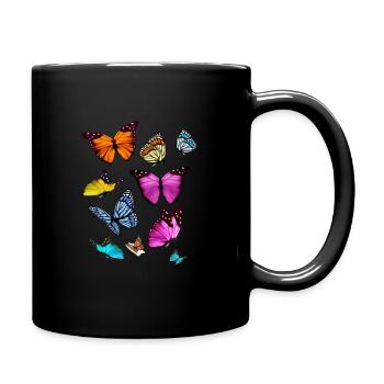 Espèce de papillon Insecte papillon - Mug uni - noir - Droite