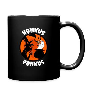 Honkus ponkus duck goose wand witch - Full Colour Mug - black - Right