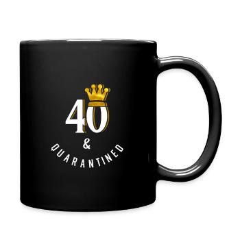 40e anniversaire - Mug uni - noir - Droite