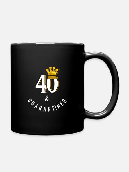 40th birthday - Full Colour Mug - black