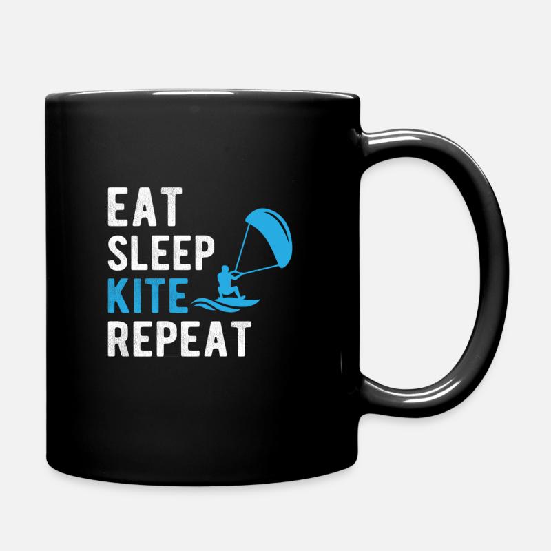 Kite surf et kite - Mug uni - noir