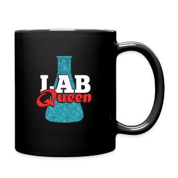 Lab Queen Labor Chemistry Science Chemistry - Full Colour Mug - black - Right