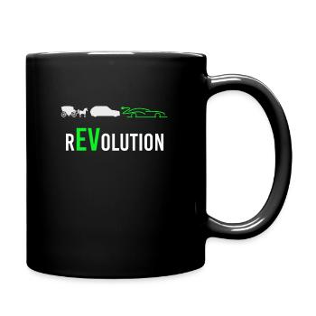 Electric Electric Electric Car eauto rEVolution - Full Colour Mug - black - Right