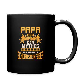 Schornsteinfeger - Tasse einfarbig - Schwarz - Rechts