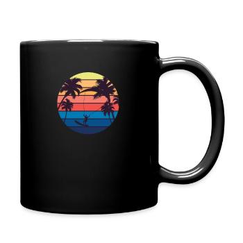 kite surf - Mug uni - noir - Droite