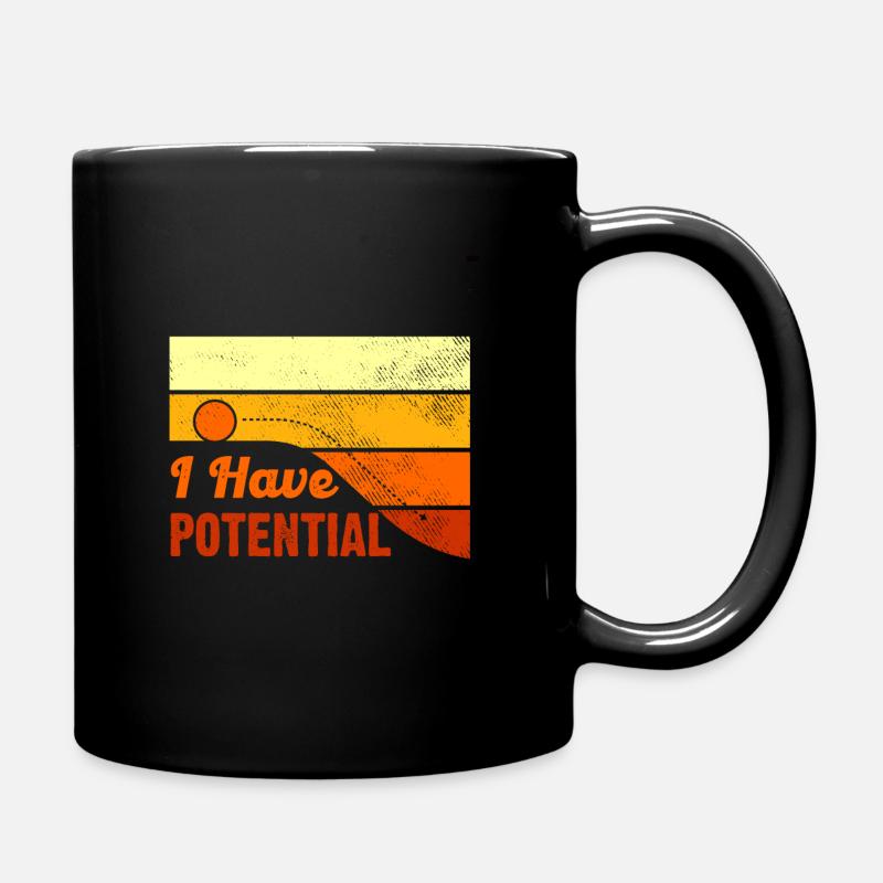 Retro Physik Design I Have Potential - Tasse einfarbig - Schwarz