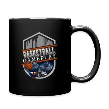 Basketballer Basketball BBall Basket - Tasse einfarbig - Schwarz - Rechts