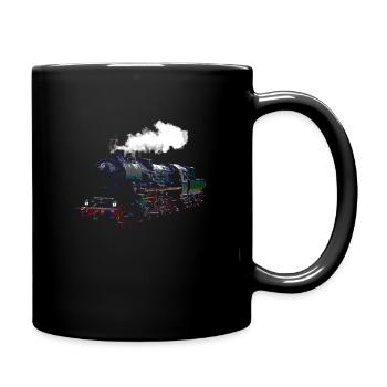 Züge - Tasse einfarbig - Schwarz - Rechts