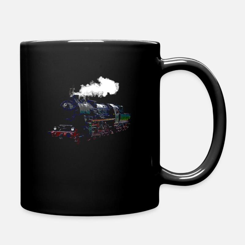 Les trains - Mug uni - noir