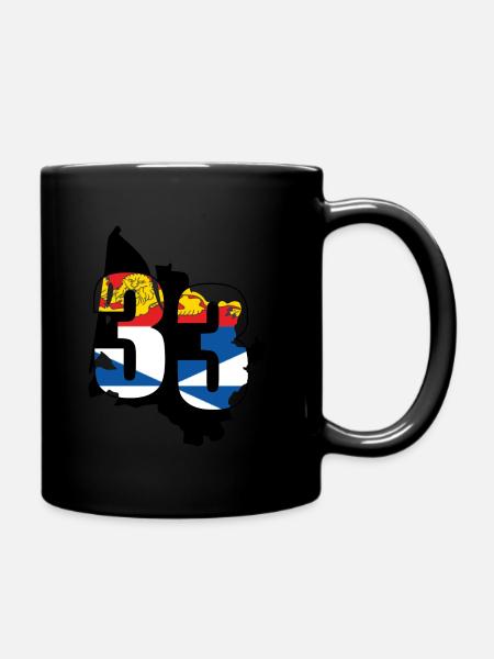 Die Gironde - Tasse einfarbig - Schwarz