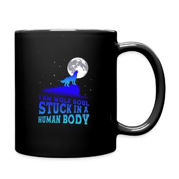Wolf Wolves Wolf Pack Leader Wolf Werewolf - Mug uni - noir - Droite