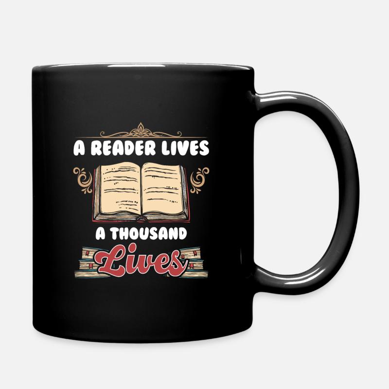 Lesen - Tasse einfarbig - Schwarz