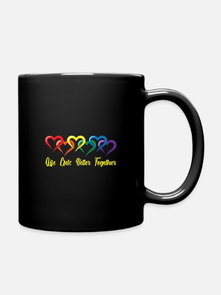 Gay Love Gay Gay Pride Gift Pride - Full Colour Mug - black