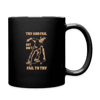 Skateboard Skaten Skateboarder Skater Skaten - Tasse einfarbig - Schwarz - Rechts