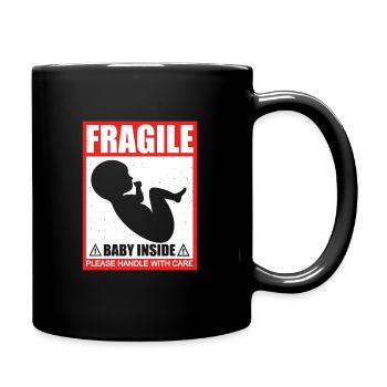 Grossesse naissance bébé enceinte - Mug uni - noir - Droite