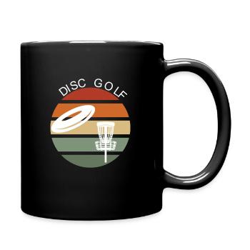 Cadeau de golf de disque - Mug uni - noir - Droite