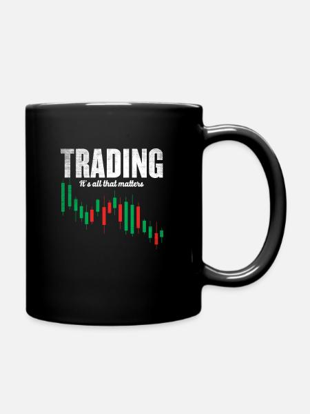 Day trading - trading - Full Colour Mug - black