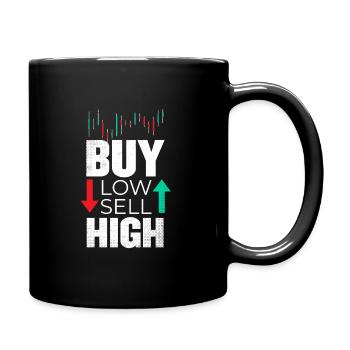 Day trading - trading - Mug uni - noir - Droite