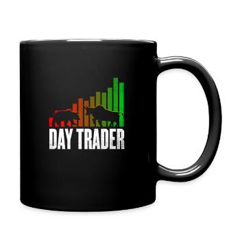 Day trading - trading - Mug uni - noir - Droite