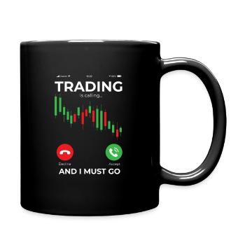 Day trading - trading - Mug uni - noir - Droite