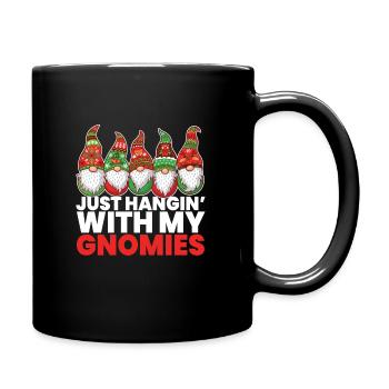 Just Hanging With My Gnomies Gnomes - Full Colour Mug - black - Right