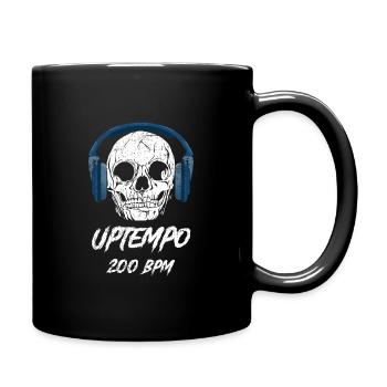 Uptempo Festival Design Für Raver - Tasse einfarbig - Schwarz - Rechts